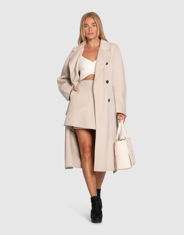Belle & Bloom - Real Love Double Breasted Maxi Coat