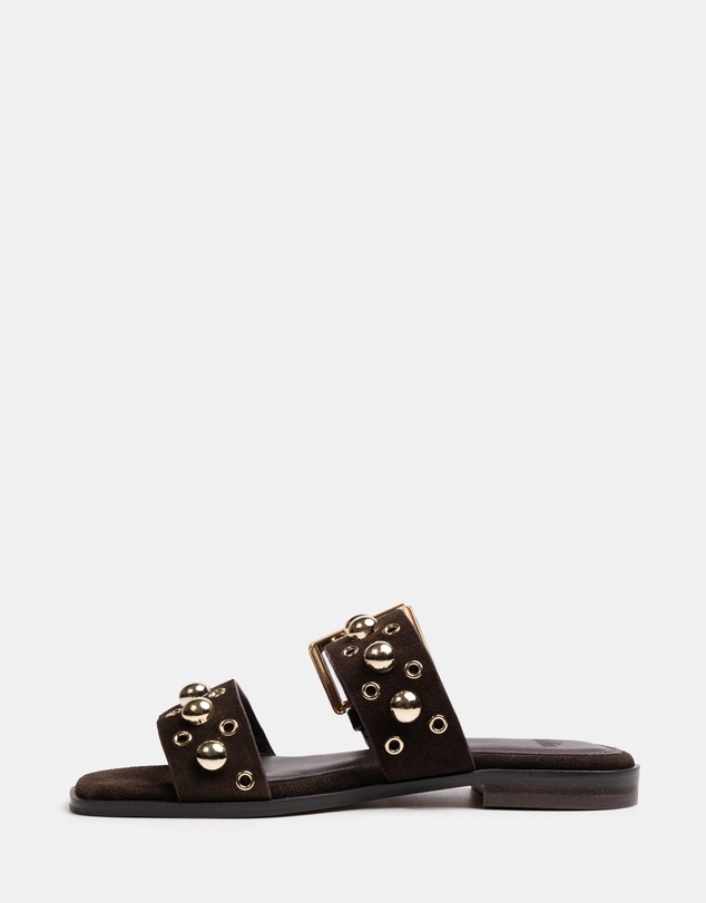 Wittner - Dixee Flat Sandal Ebony Suede