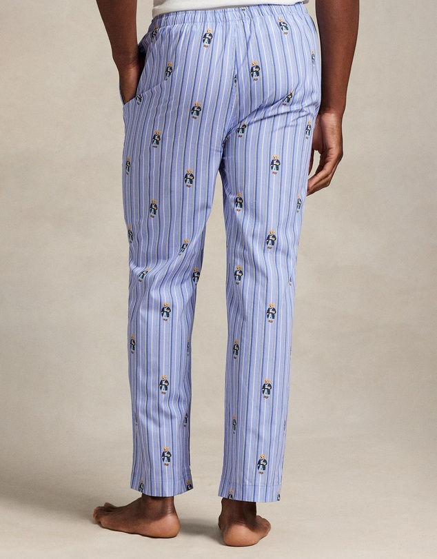 Polo Ralph Lauren - Polo Bear Striped Cotton Pajama Pants
