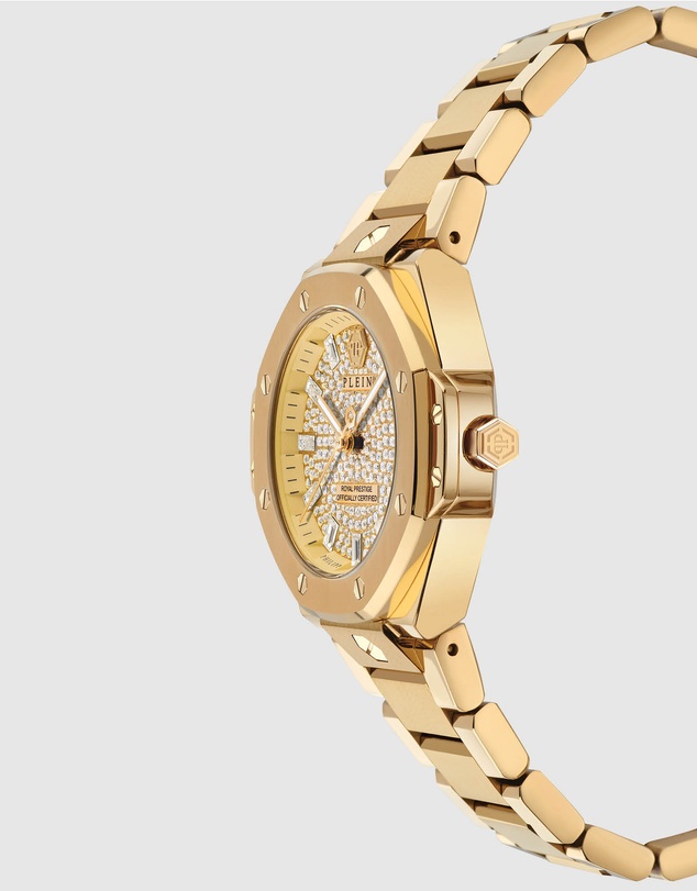 Philipp Plein - PLEIN ROYAL PRESTIGE 33mm Gold-Tone Analogue