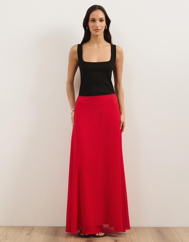 Atmos&Here - Tara Chiffon Maxi Skirt