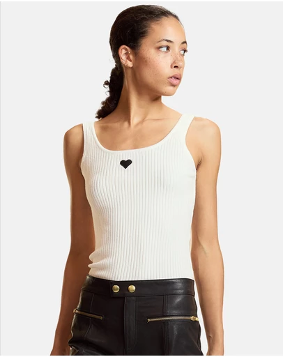 Cynthia Rowley - Heart Rib Tank