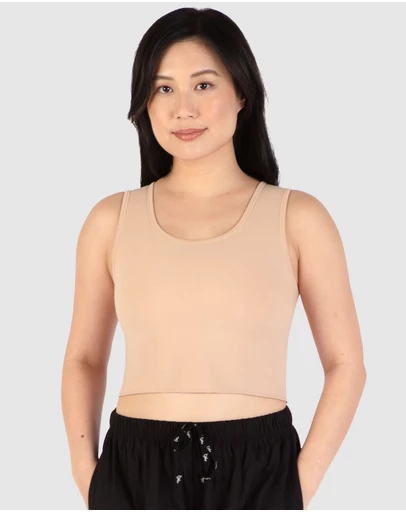 B Free Intimate Apparel - Cotton Chest Binder Crop Tank