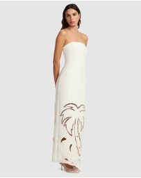 LEO LIN - Ava Applique Bustier Maxi Dress