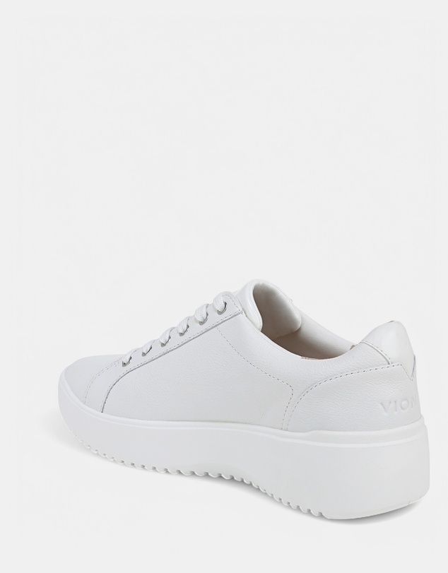 Vionic - Kearny Lace-Up Casual Sneaker - White