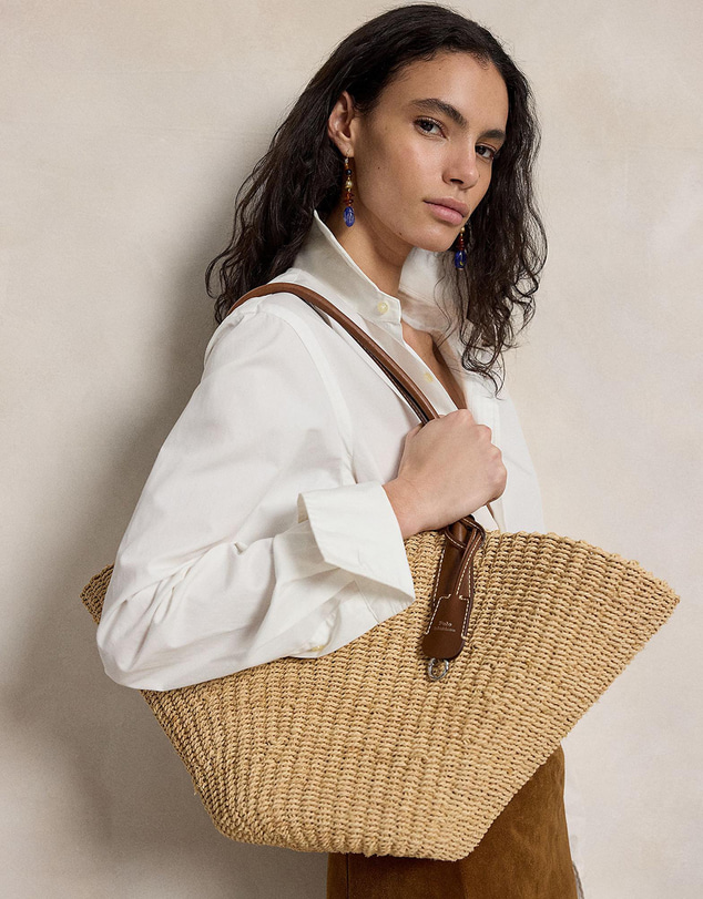 Polo Ralph Lauren - Bellport Raffia Basket Tote