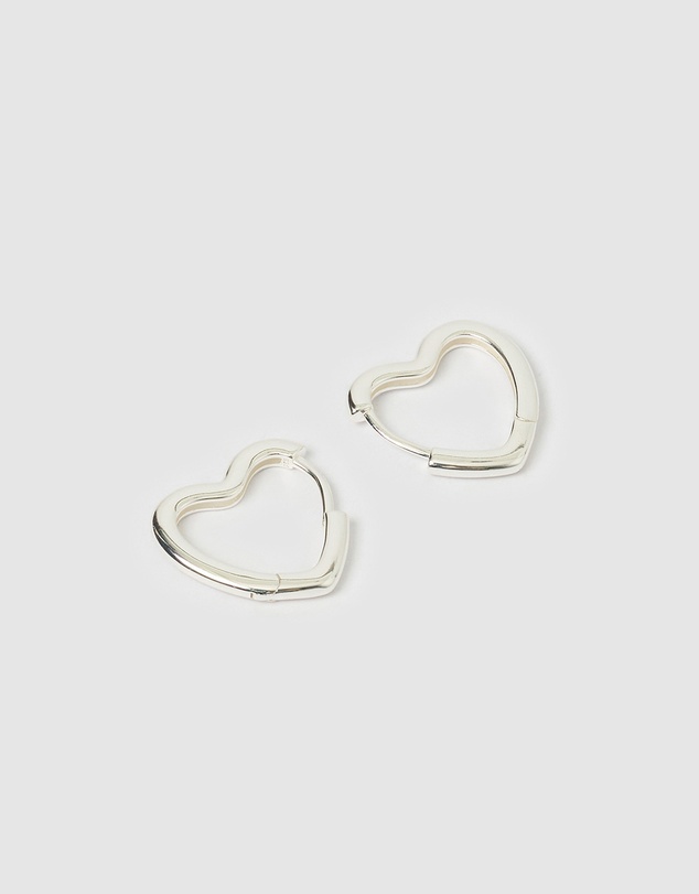 Arms Of Eve - Sweetheart Silver Earrings - Large