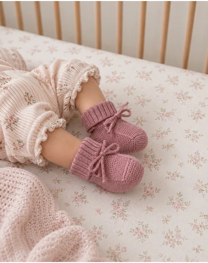 SILK MAGNOLIA - 100% Cashmere Baby Booties
