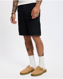 Rhythm - Worn Path Textured Linen Shorts