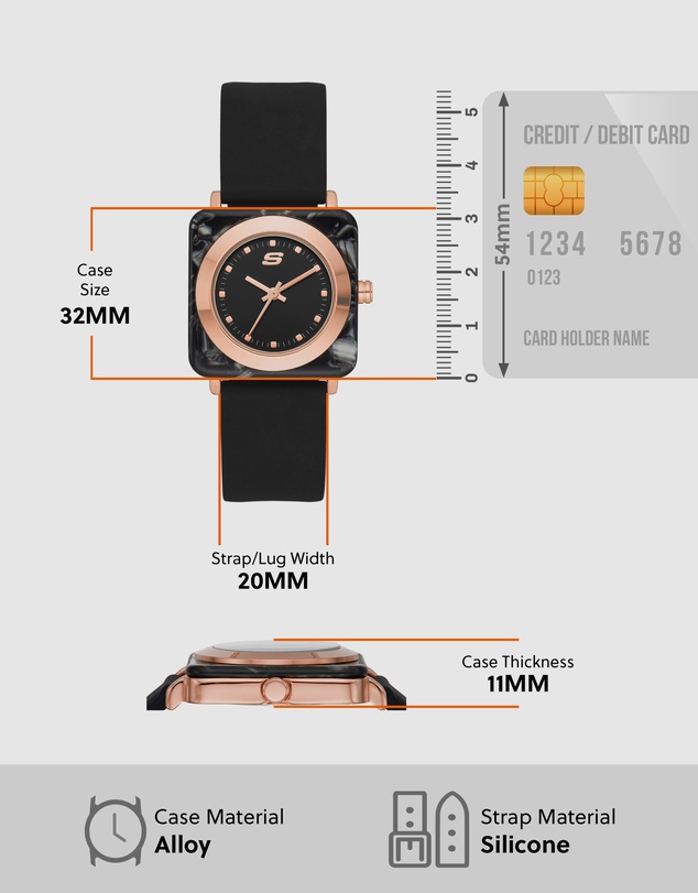 Skechers - Calabar Black Analogue Watch