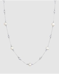 Elli Jewelry - Necklace Spheres Trend Filigree with Freshwater Cultured Pearls in 925 Sterling Silver