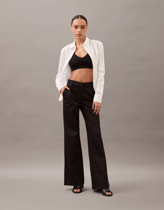 Calvin Klein - Cotton Modal Flare Pants