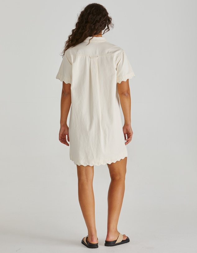Sass - Vale Scalloped Denim Dress