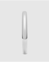 Nialaya Jewellery - Classic 8mm Round Bangle in Silver