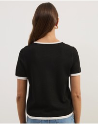 Atmos&Here - Brit Fine Knit SS Top