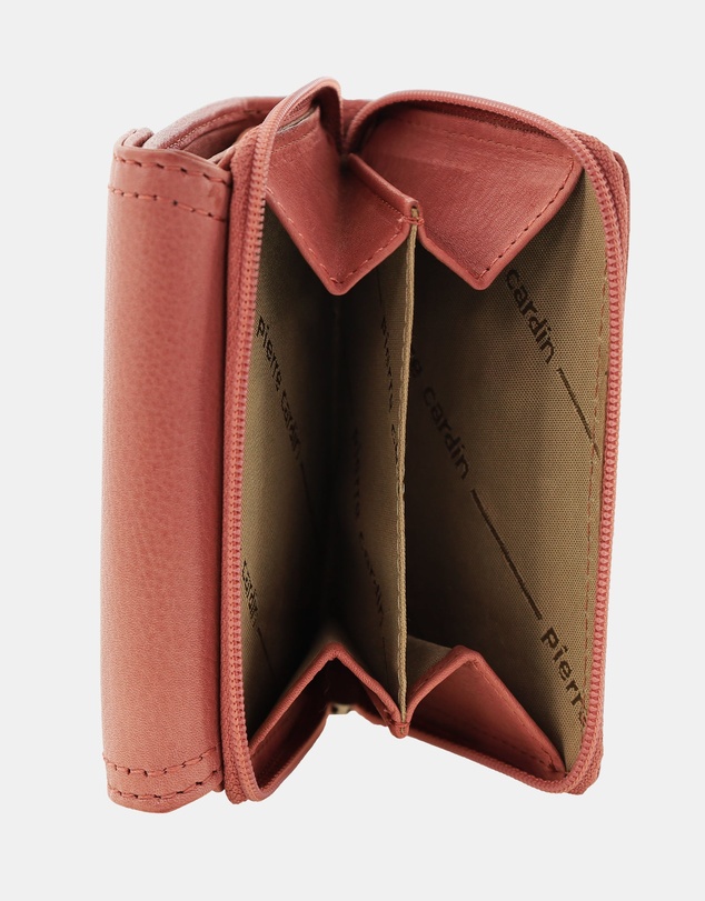 Pierre Cardin - Pierre Cardin Ladies Leather Tri-Fold Tab Wallet