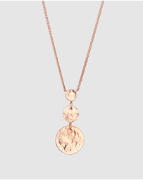 Elli Jewelry - Necklace Circle 925 Sterling Silver Rosegold