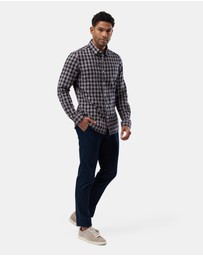 Brooksfield - Brushed Cotton/Tencel Shirt