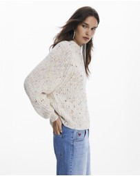 Desigual - Derby Crudo Relaxed Long Sleeve Knit Sweater