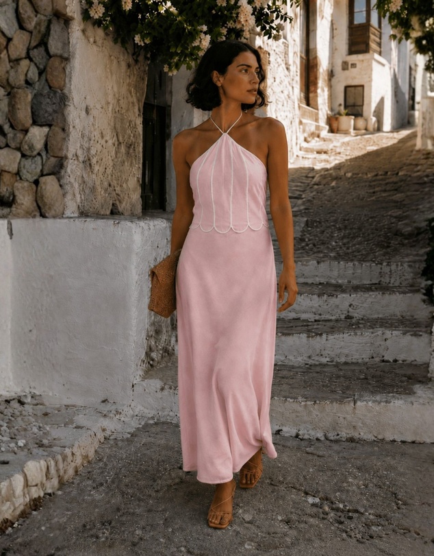 Esther & Co - Francette Dress - Nude Rose