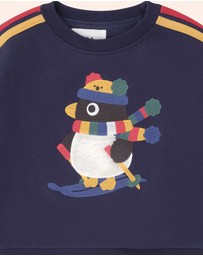 Huxbaby - Ski Percy Stripe Drop Shoulder Sweatshirt - Babies