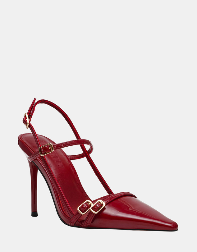 Steve Madden - Deagan Wine Patent Heels