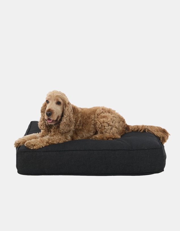 Mog & Bone - Classic Cushion Dog Bed - Black Denim