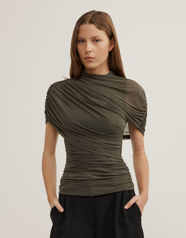 Witchery - Mesh Cape Top