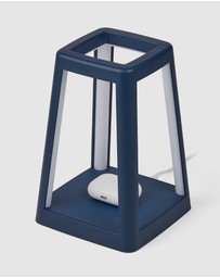 Lexon - Lexon Lantern Portable Lamp With Built-In Wireless Charger - Blue