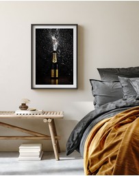 Olive et Oriel - Popping Champagne Art Print