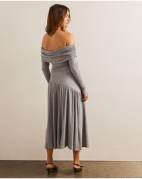 AERE - Wool Lyocell Tiered Midi Dress