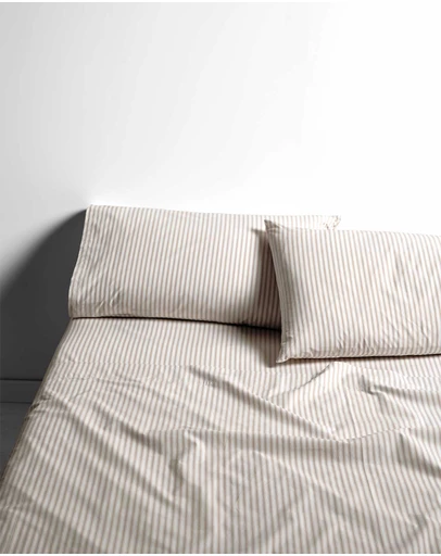 Aura Home - Ticking Stripe Sheet Set