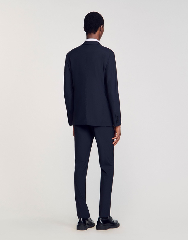 Sandro - Formal Destructure Wool Stretch Jacket
