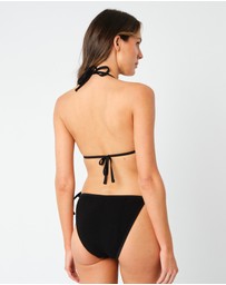UNE PIECE - Crinkle Cut Longline String Bikini Bottom