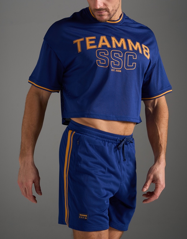 TEAMM8 - S.S.C. Fraternity Drop Sleeve Crop Tee
