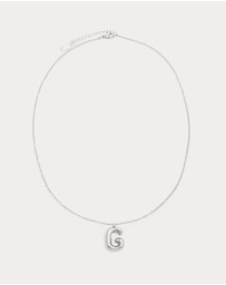 Petit Moments - Bubble Initial Necklace - All Letters