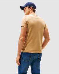 Tommy Hilfiger - Logo Embroidery Slim T-Shirt