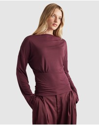 Decjuba - Tahlia Cinched Long Sleeve Top