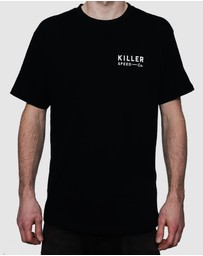 Killer Speed Co. - Killer Speed Co. Men Skate Reaper Tshirt Relaxed Fit Crew Neck Black 