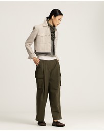 IDA+S - Elia Cropped Linen Jacket