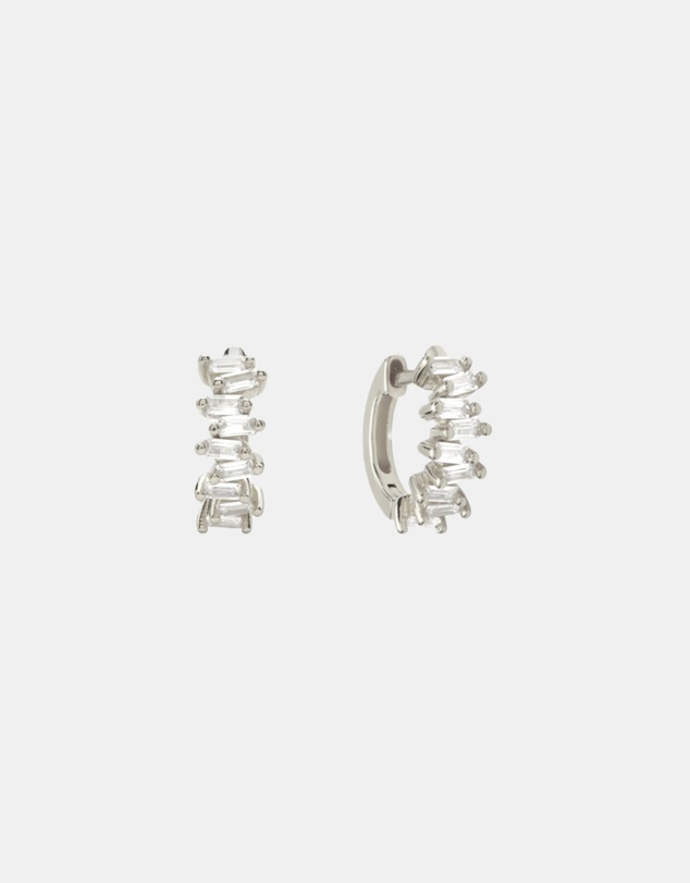 SAINT VALENTINE - Biarritz Mini Hoops - Silver