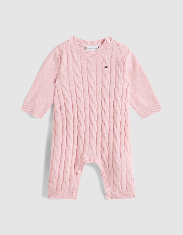 Tommy Hilfiger - Cable Knit Relaxed Coverall - Baby