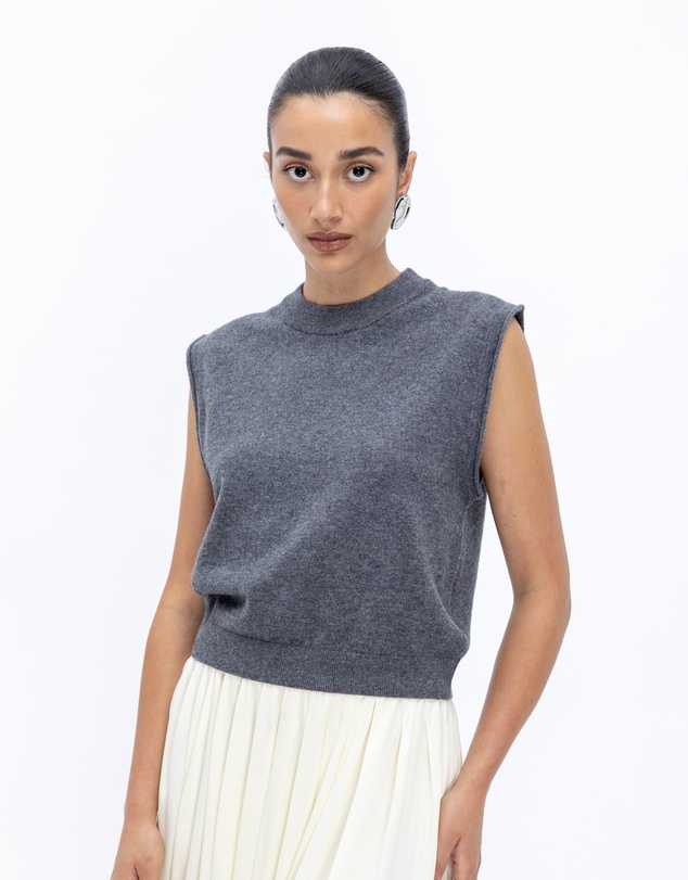 Minima Esenciales - Naya Cashmere Blend Knitted Top
