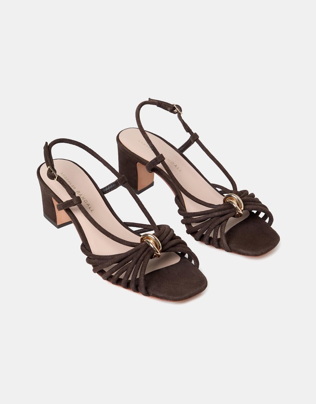 Loeffler Randall - Minna Strappy Mid Heel Sandal W/ Hardware