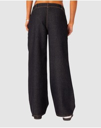EDIKTED - Western Low Rise Jeans