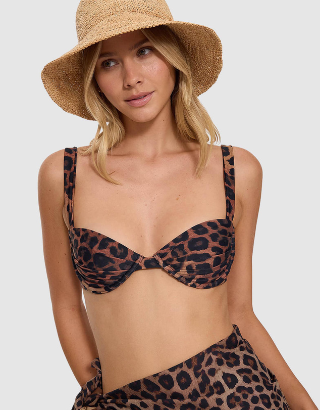 Thrills - Leopard Underwire Bikini Top