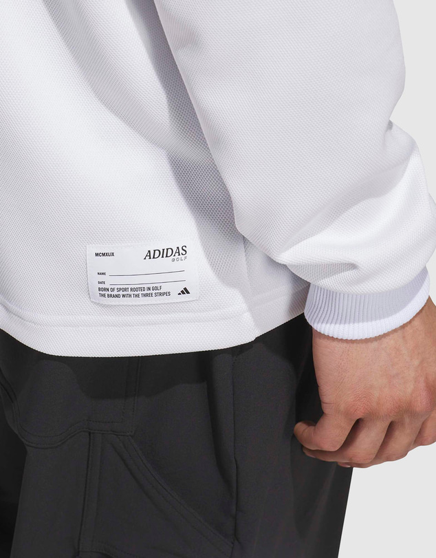 adidas Performance - Long Sleeve Knit Sweat Polo Shirt