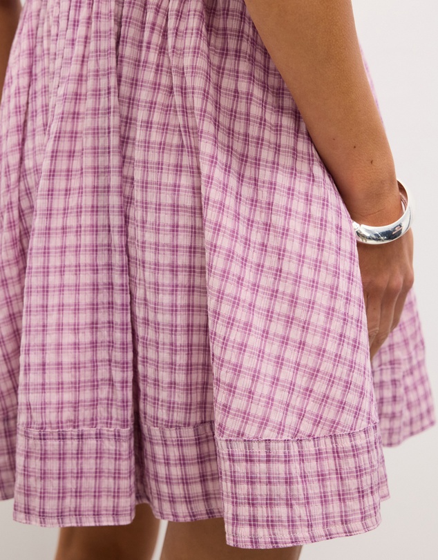 The Fated - Jemma Gingham Mini Dress