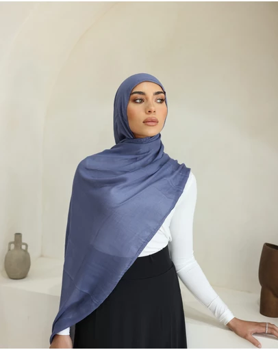 Mod Squad - Double Stitch Hijab- Denim