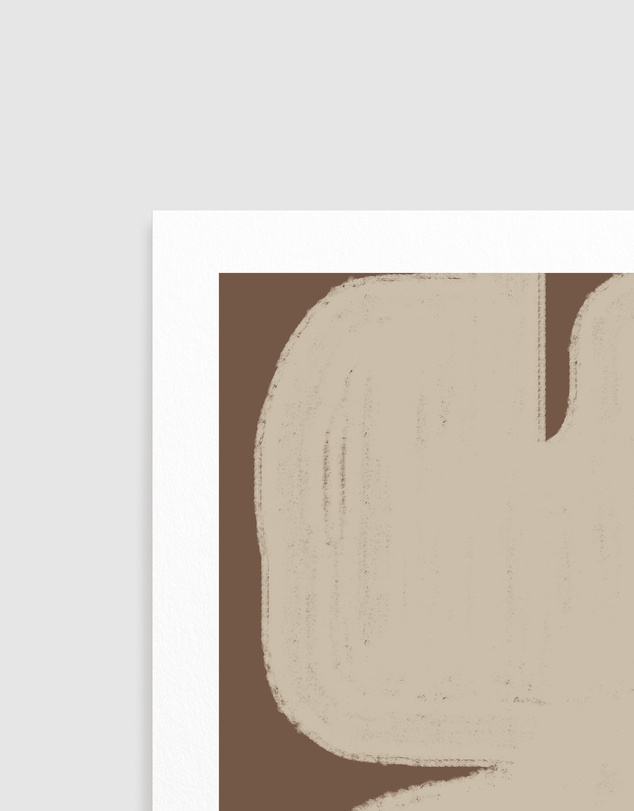 Olive et Oriel - Shape Geometric Art by The Miuus Studio Art Print